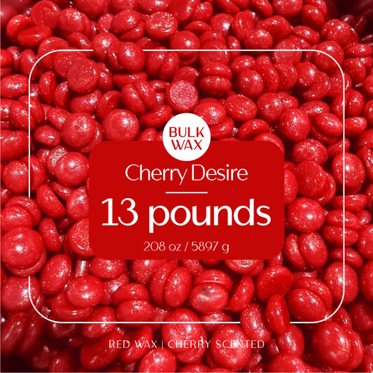 Cherry Desire bulk hard wax 13 pound bag for professional hair removal