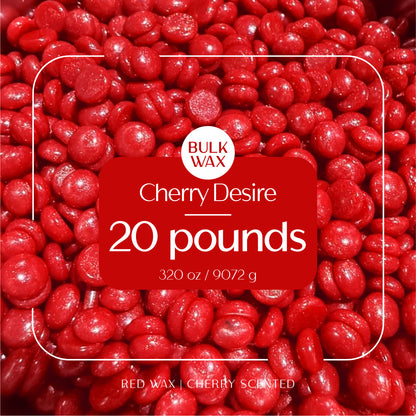 Cherry Desire bulk hard wax 20 pound bag for professional hair removal