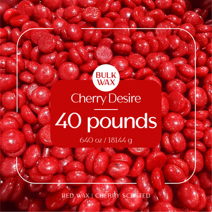 Cherry Desire bulk hard wax 40 pound for professional hair removal