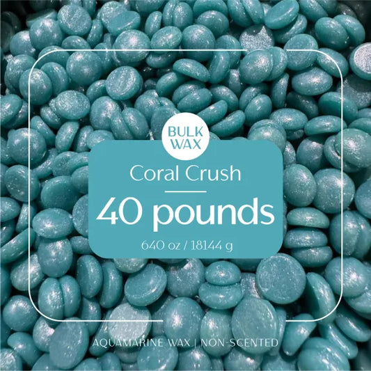 Coral Crush bulk hard wax 40 pound for professional hair removal