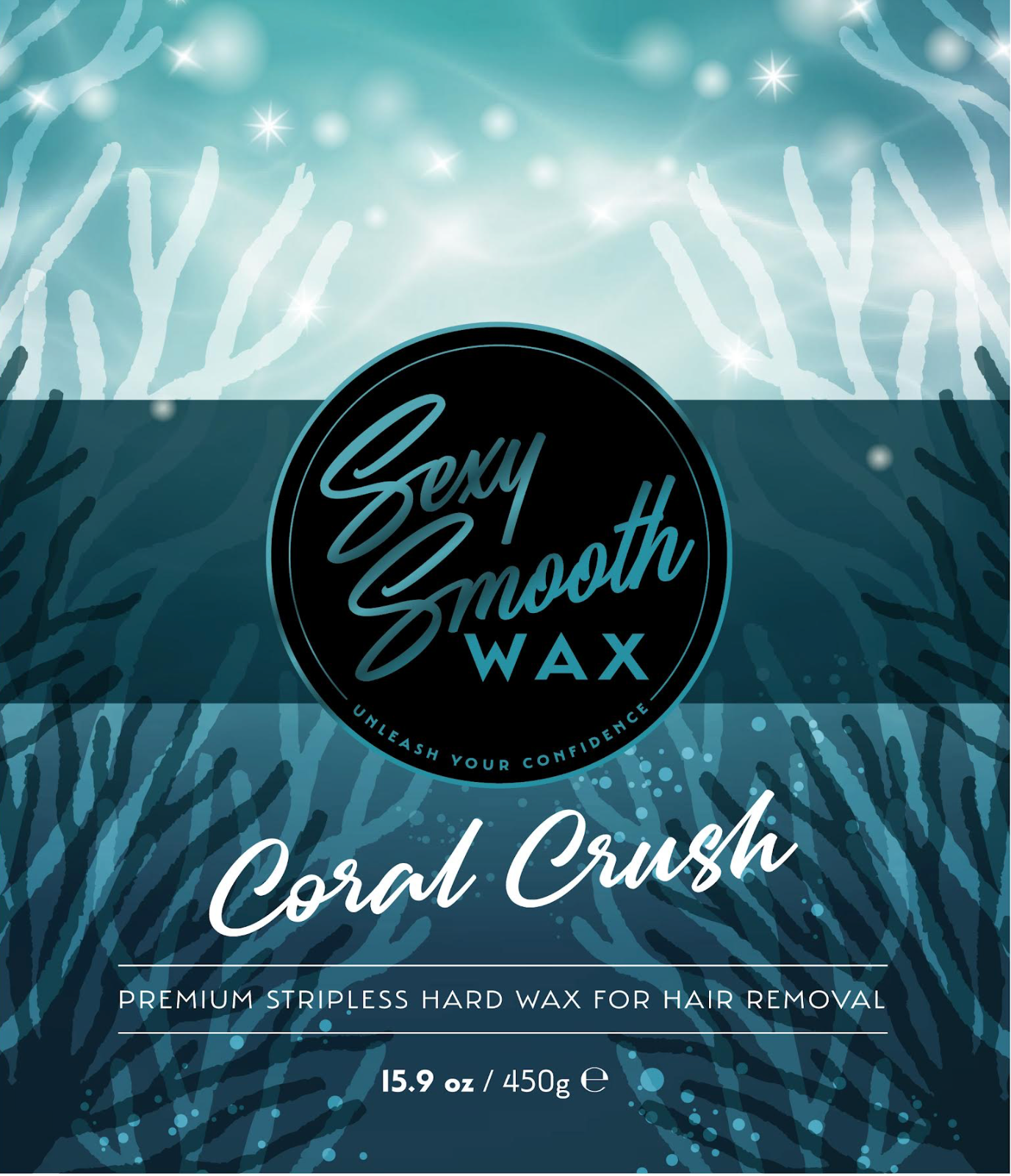 Coral Crush synthetic hard wax 15.9 oz bag for professional hair removal