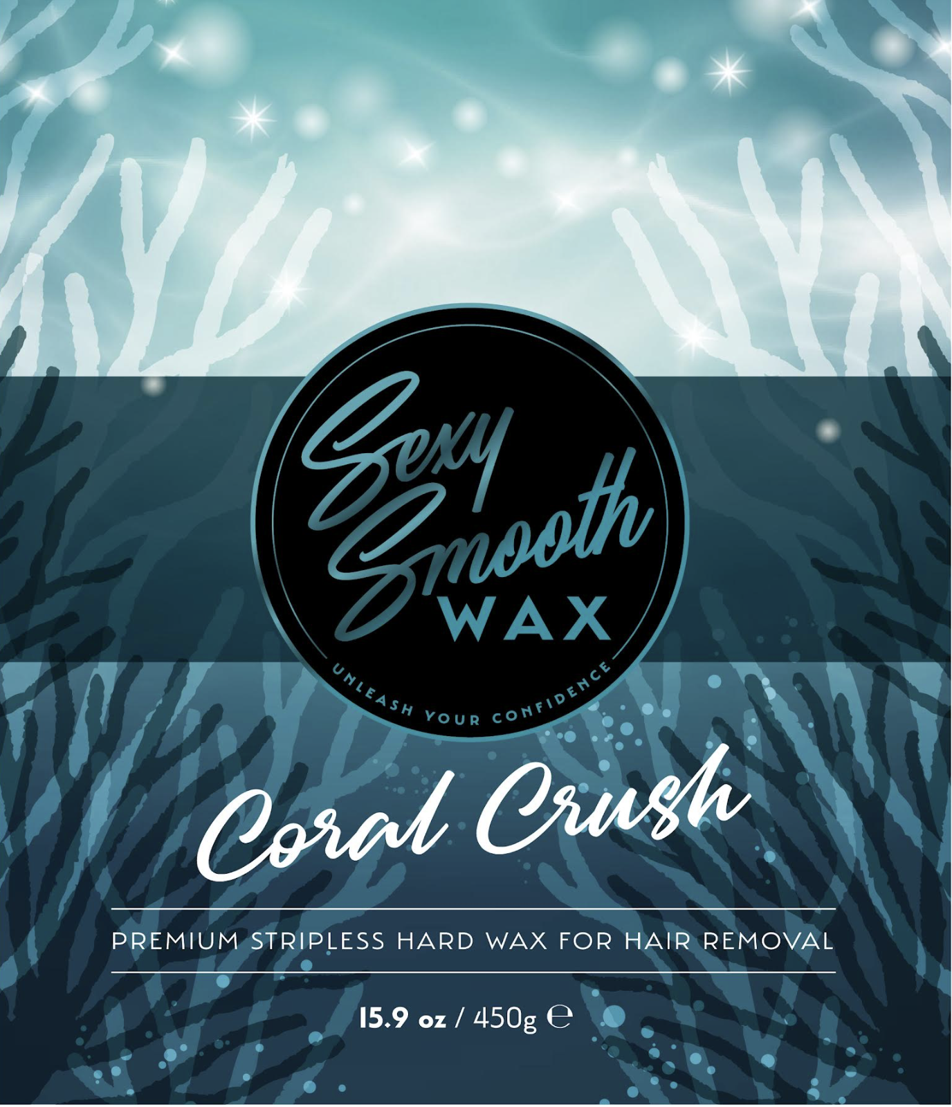 Coral Crush synthetic hard wax 15.9 oz bag for professional hair removal