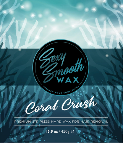 Coral Crush synthetic hard wax 15.9 oz bag for professional hair removal