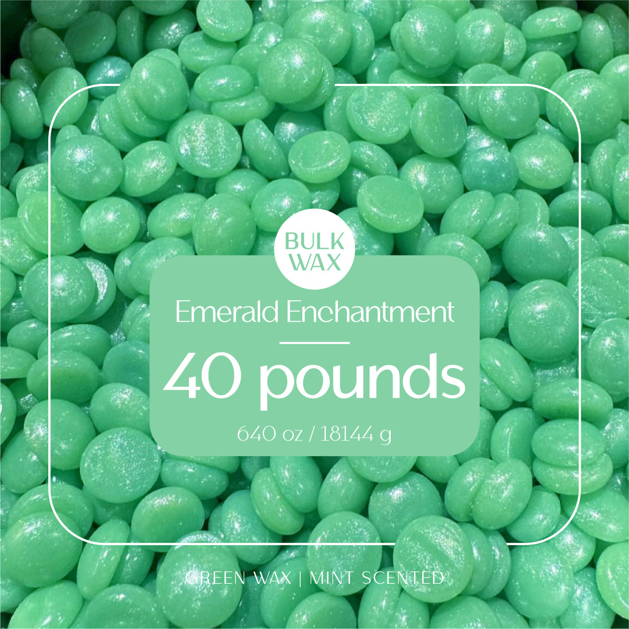 Emerald Enchantment bulk hard wax 40 pound for professional hair removal