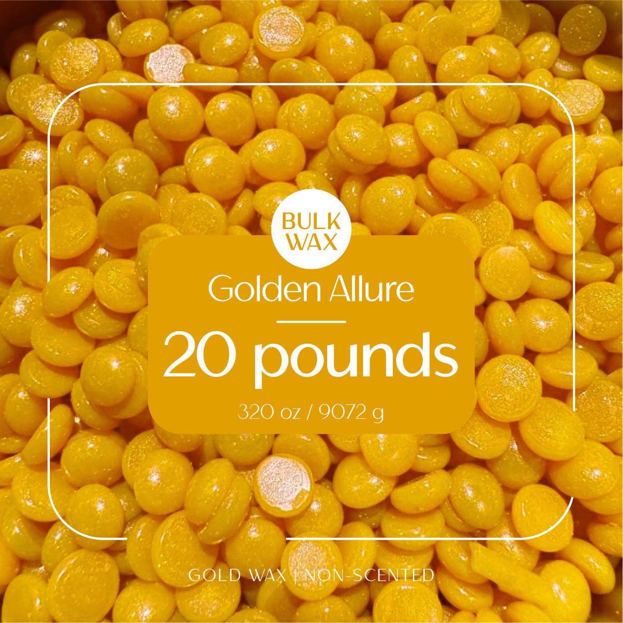 Golden Allure bulk hard wax 20 pound for professional hair removal