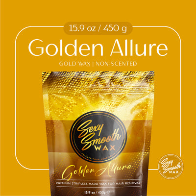 Golden Allure Non Scented Synthetic Hard Wax 15.9 Ounce Bag of Wax
