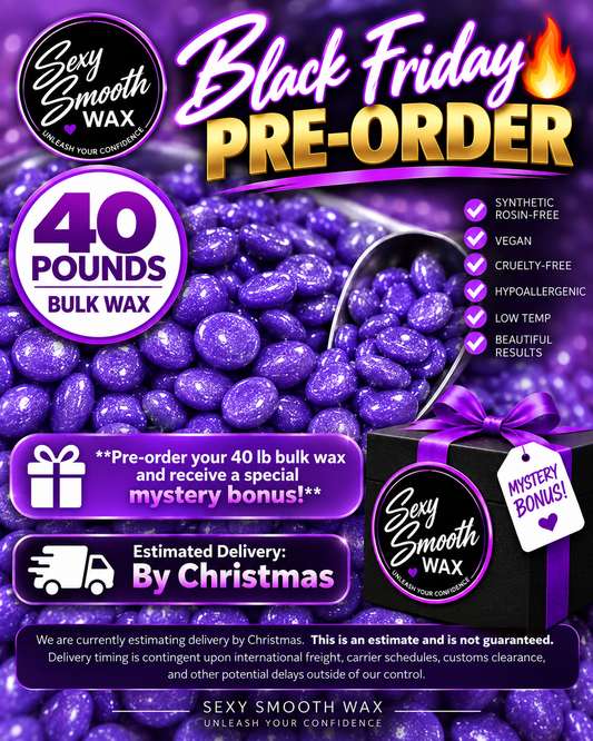 Hypnotic Purple Seduction Non Scented Synthetic Hard Wax 40 Pounds of Wax In Bulk Pre-Order