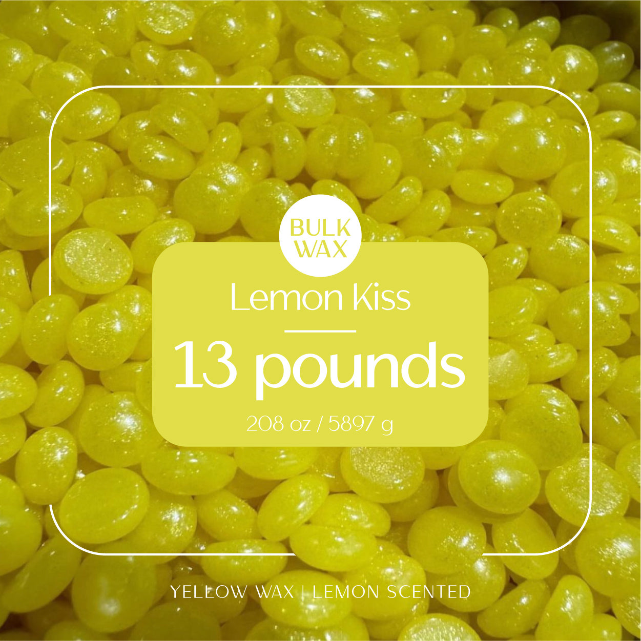 Lemon Kiss Synthetic Hard Wax Bulk 13 pounds | Out of Stock | Restocking Spring 2026