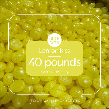 Lemon Kiss bulk hard wax 40 pound for professional hair removal
