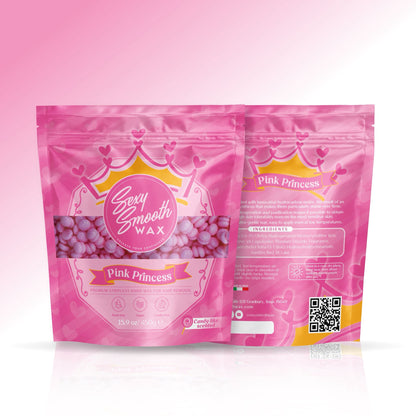 Pink Princess Scented Synthetic Hard Wax 15.9 Ounce Bag of Wax