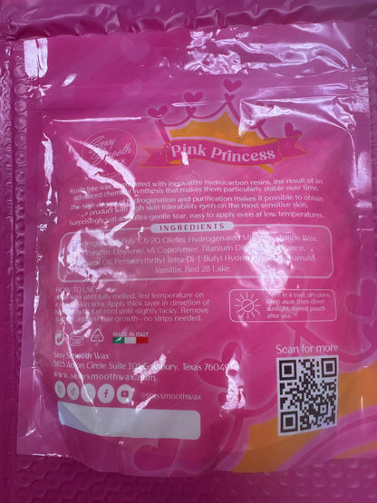 Pink Princess Scented Synthetic Hard Wax 15.9 Ounce Bag of Wax