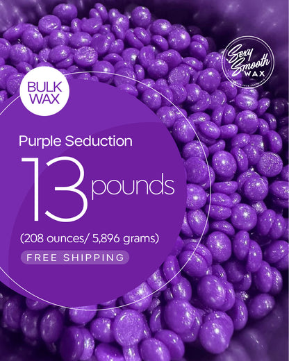 Purple Seduction bulk hard wax 13 pounds for professional hair removal