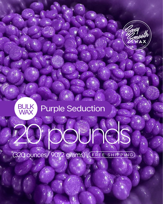 Purple Seduction bulk hard wax 20 pounds for professional hair removal