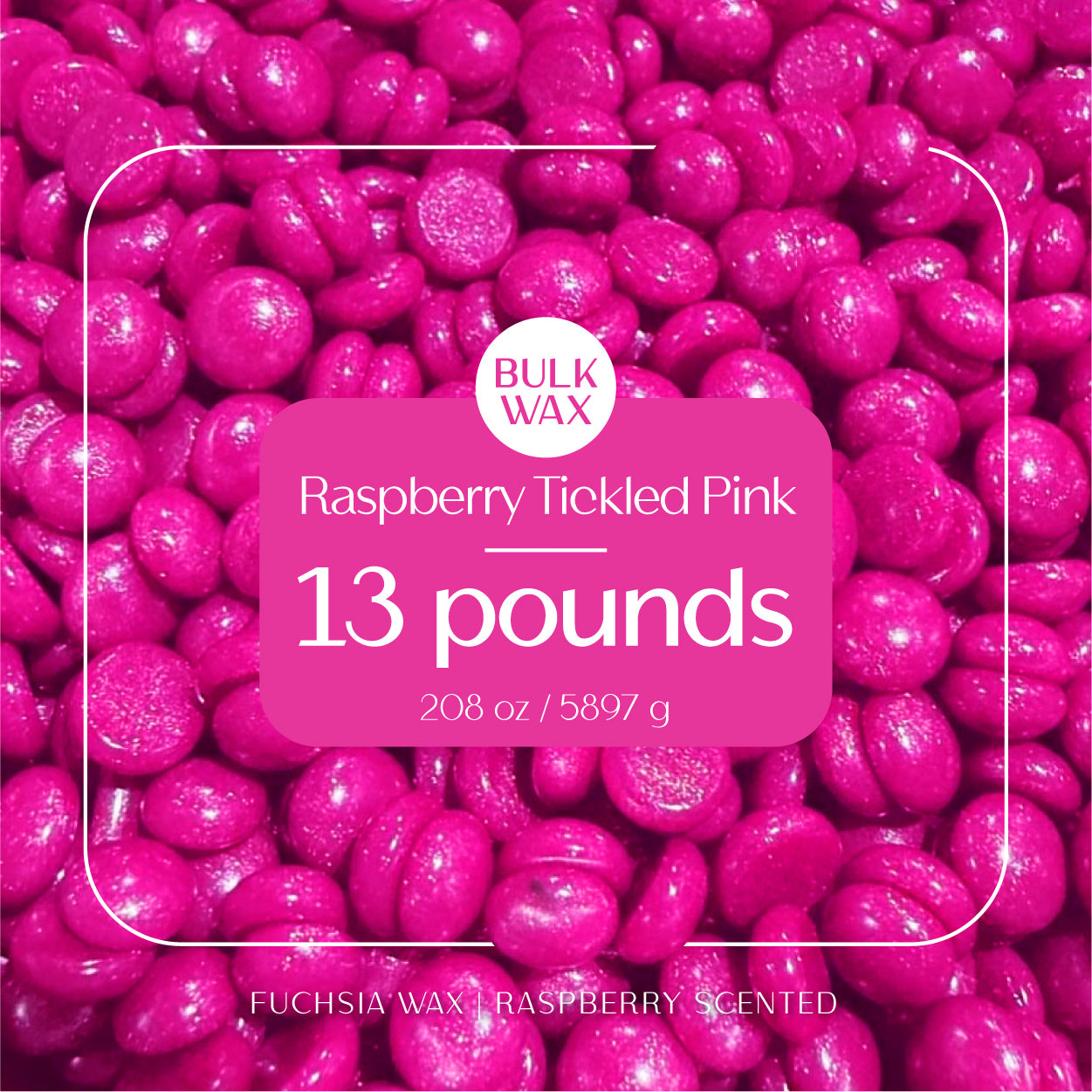 Raspberry Tickled Pink bulk hard wax 13 pounds for professional hair removal