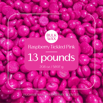 Raspberry Tickled Pink bulk hard wax 13 pounds for professional hair removal