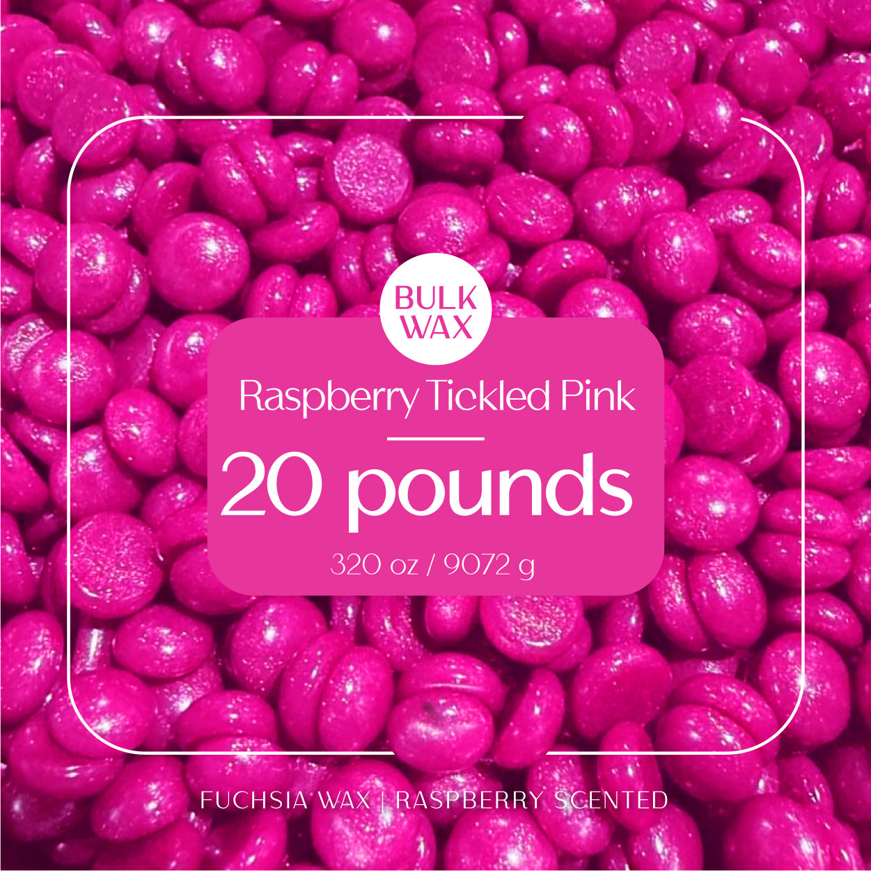 Raspberry Tickled Pink bulk hard wax 20 pounds for professional hair removal