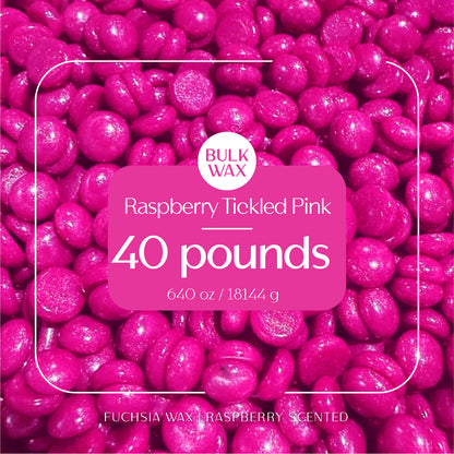 Raspberry Tickled Pink bulk hard wax 40 pounds for professional hair removal