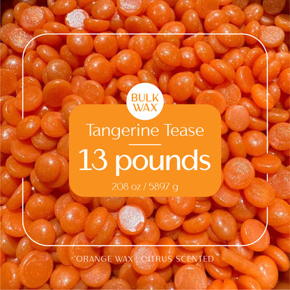 Tangerine Tease bulk hard wax 13 pounds for professional hair removal