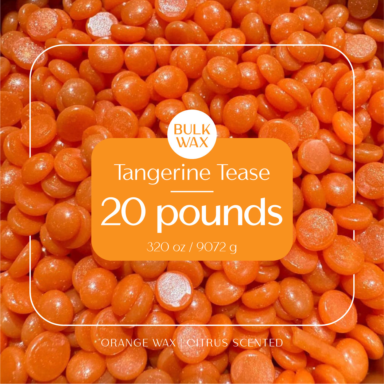 Tangerine Tease bulk hard wax 20 pounds for professional hair removal