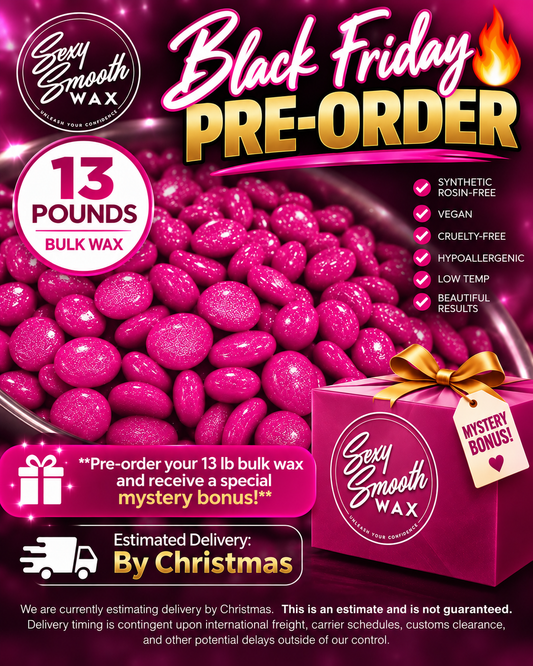 Tickled Pink Non Scented Synthetic Hard Wax 13 Pounds of Wax In Bulk Pre-Order