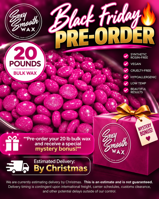 Tickled Pink Non Scented Synthetic Hard Wax 20 Pounds of Wax In Bulk Pre-Order
