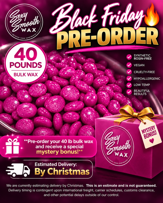 Tickled Pink Non Scented Synthetic Hard Wax 40 Pounds of Wax In Bulk Pre-Order