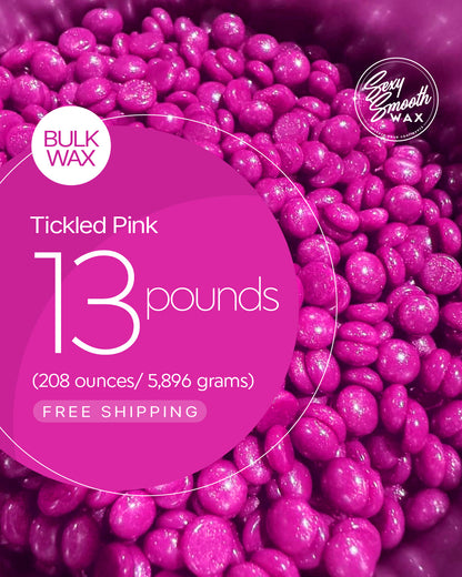 Tickled Pink bulk hard wax 13 pounds for professional hair removal