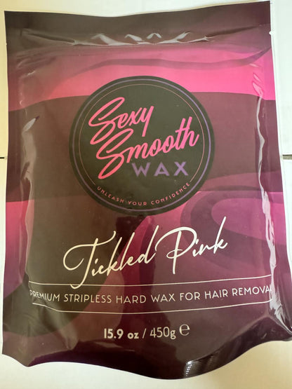 Tickled Pink Non Scented Synthetic Hard Wax 15.9 Ounce Bag of Wax