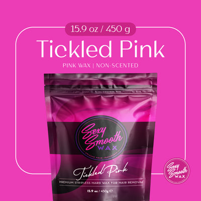 Tickled Pink Non Scented Synthetic Hard Wax 15.9 Ounce Bag of Wax