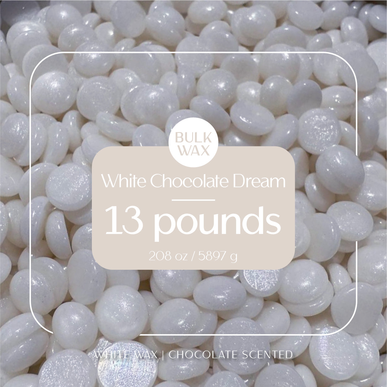 White Chocolate Dream bulk hard wax 13 pounds for professional hair removal