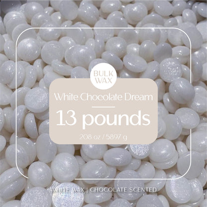 White Chocolate Dream bulk hard wax 13 pounds for professional hair removal