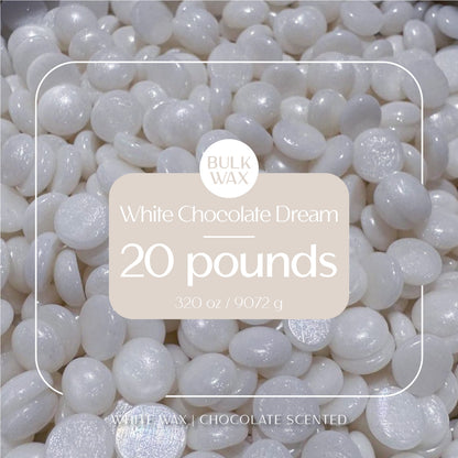 White Chocolate Dream bulk hard wax 20 pounds for professional hair removal