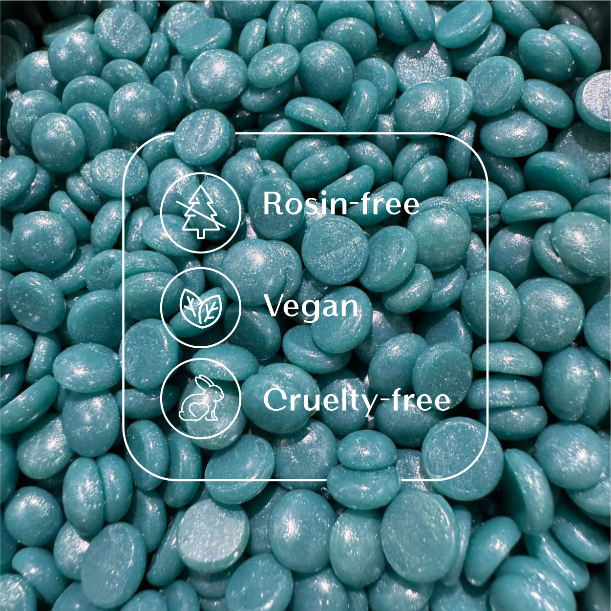 Coral Crush hard wax beads from Sexy Smooth Wax featuring a rosin-free, vegan-friendly, and cruelty-free synthetic formula.