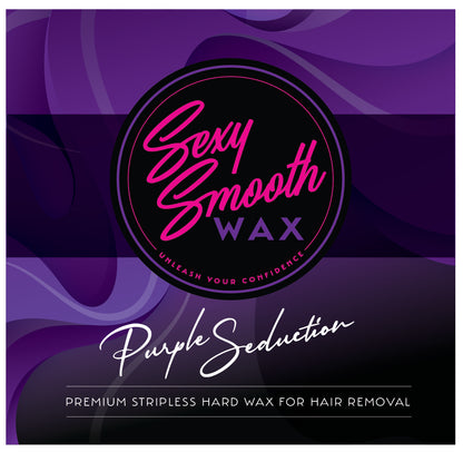 Sexy Smooth Wax Purple Seduction premium stripless hard wax for professional hair removal.