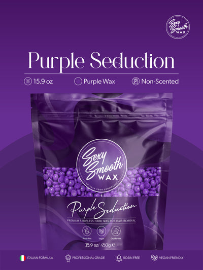 Sexy Smooth Wax Purple Seduction 15.9 oz non-scented purple synthetic hard wax for professional hair removal