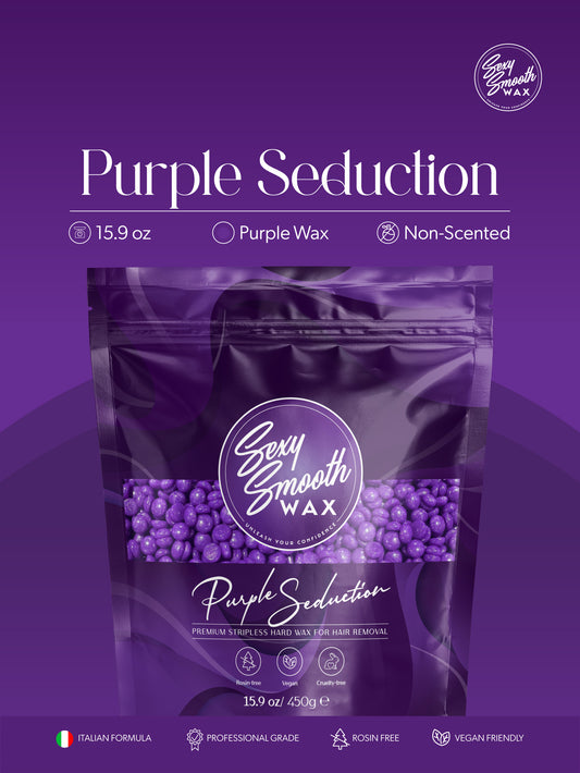 Sexy Smooth Wax Purple Seduction 15.9 oz non-scented purple synthetic hard wax for professional hair removal